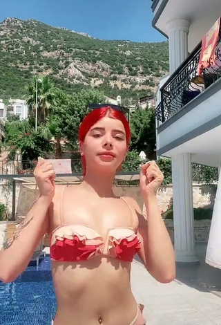 Sexy Merve Yalçın in Bikini at the Pool