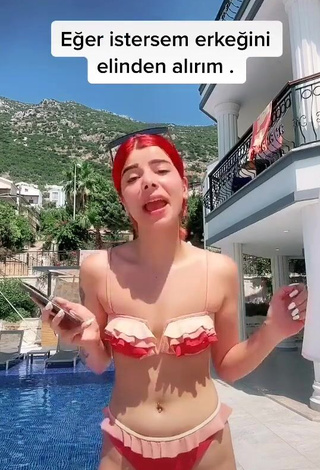 3. Beautiful Merve Yalçın in Sexy Bikini at the Pool