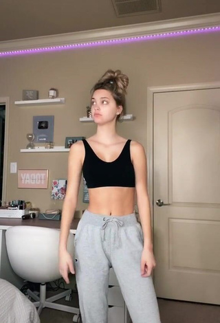 Erotic Paige Mackenzie in Black Crop Top