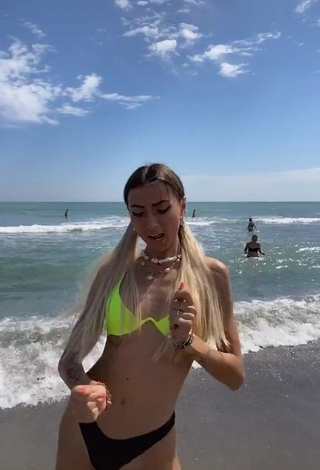 3. Beautiful Martina Picardi in Sexy Bikini at the Beach