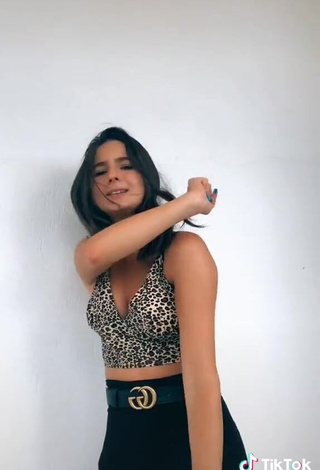 3. Sweetie Rebecca Gradoni in Leopard Crop Top