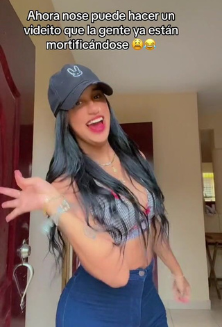 Really Cute Jenny Camacho Shows Cleavage in Crop Top