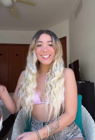 Irresistible Lily Garcia Shows Cleavage in Bikini Top (Side Boob)