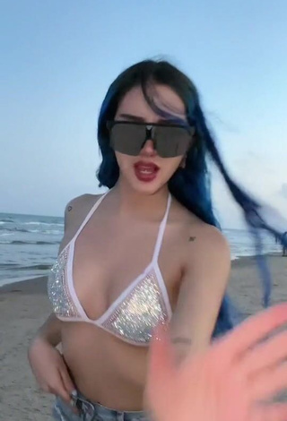 1. Irresistible Mariana Ayala Shows Cleavage in Bikini Top at the Beach