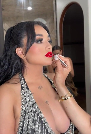 Alluring Marlene Santana Shows Cleavage in Erotic Dress (Side Boob)