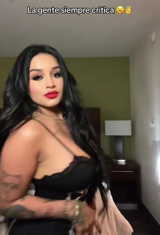 Hot Marlene Santana Shows Cleavage in Dress