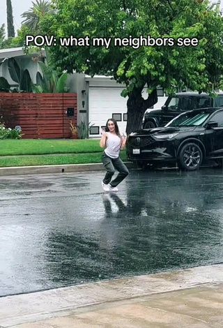 Irresistible McKenzi Brooke in White Tank Top in a Street