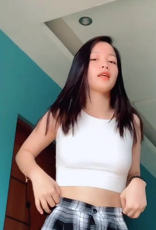 1. Really Cute Nics Orense in White Crop Top