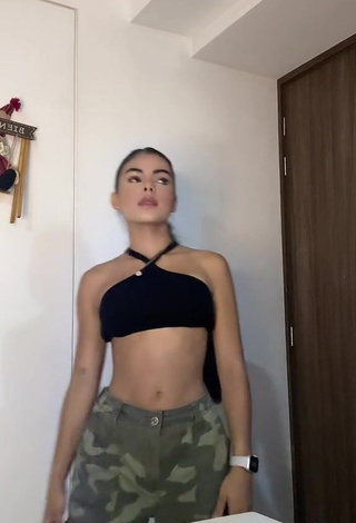 1. Beautiful priv_mav in Sexy Black Crop Top