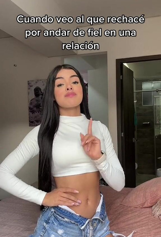 priv_mav in Seductive White Crop Top while Twerking