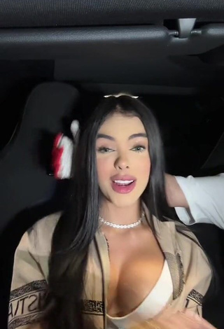 3. priv_mav Shows her Sexy Decollete in a Car (Side Boob)