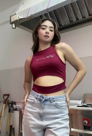 1. Sweet Queenee Mercado in Cute Crop Top