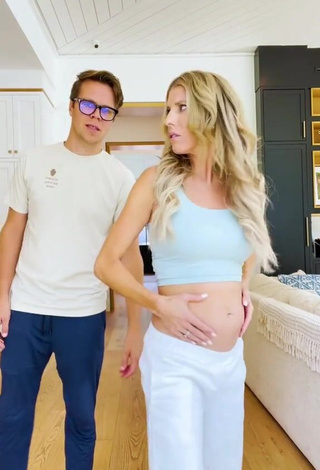 Irresistible Rebecca Zamolo Shows Cleavage in Crop Top