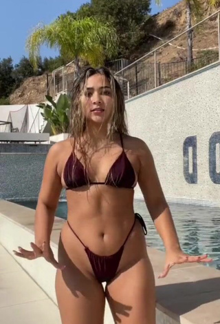 3. Sienna Mae Gomez Demonstrates Inviting Bikini and Cleavage (Side Boob)