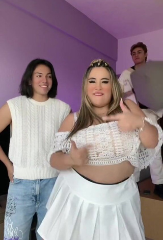 3. Maleja Rodriguez in Nice White Crop Top