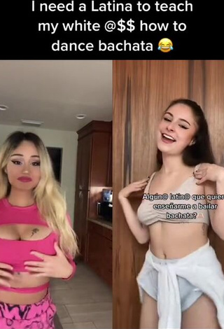 Hottest Star Abelar Shows Cleavage in Pink Crop Top