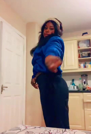 Erotic Victoria Adeyinka in Blue Top