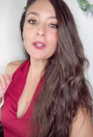 2. Irresistible Sammi Giancola in Red Top