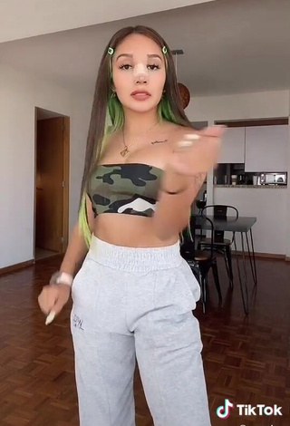 Erotic Scarday in Camouflage Tube Top