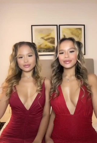 3. Erotic Carly & Christy Connell in Red Dress