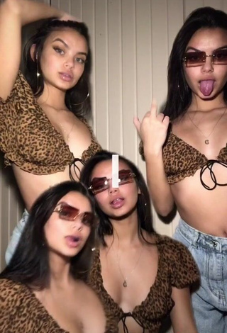 3. Irresistible Xo.genna in Leopard Crop Top