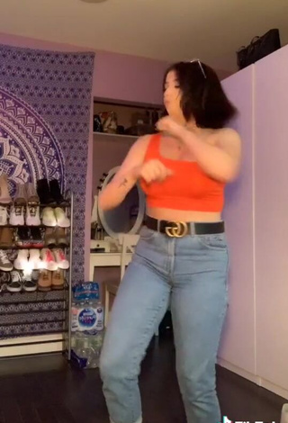 3. Bryanna Abbruzzo in Nice Orange Crop Top