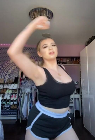 Sexy Bryanna Abbruzzo in Black Crop Top