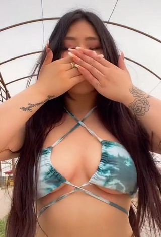 Irresistible Ayushieva Erzhena in Bikini Top