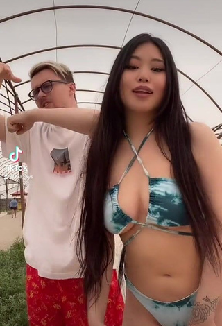 3. Sweet Ayushieva Erzhena in Cute Bikini and Bouncing Tits (Underboob)