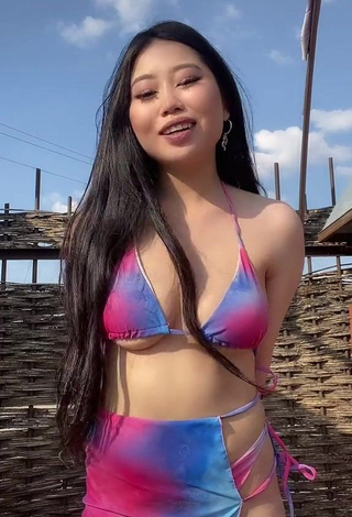 1. Captivating Ayushieva Erzhena in Bikini (Underboob)