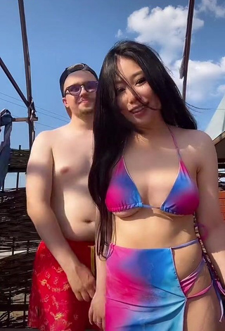 1. Hottie Ayushieva Erzhena in Bikini (Underboob)