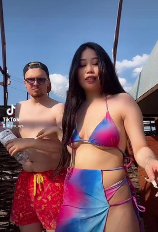 Amazing Ayushieva Erzhena in Hot Bikini (Underboob)