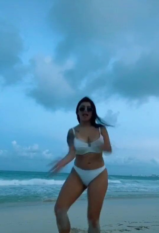 Sweetie Fernanda Ortega in White Bikini at the Beach