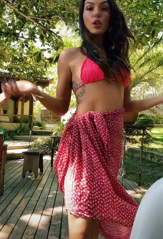 1. Cute Isis Valverde in Pink Bikini Top