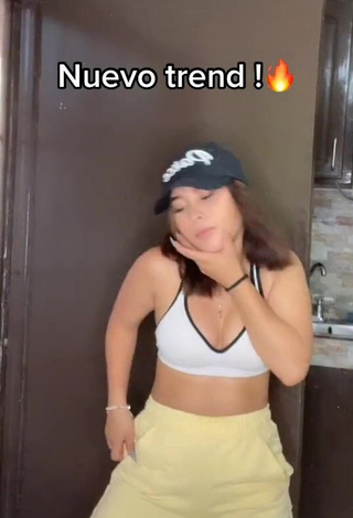 Hot Michel Chavez in White Crop Top