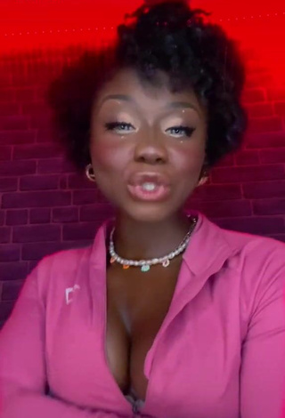 Hot Aba Asante Shows Cleavage