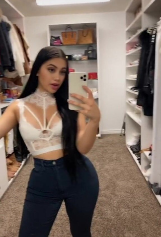 1. Hottest Jailyne Ojeda Ochoa in White Crop Top