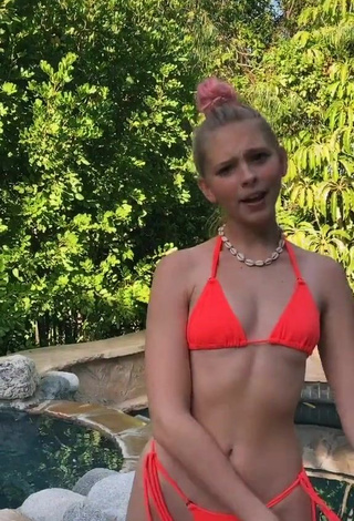 1. Hottie Jordyn Jones in Orange Bikini