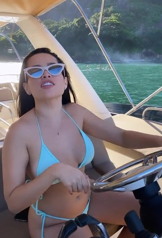 3. Erotic Juliette Freire in White Bikini on a Boat