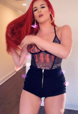 3. Erotic Justina Valentine Shows Cleavage in See Through Bodysuit