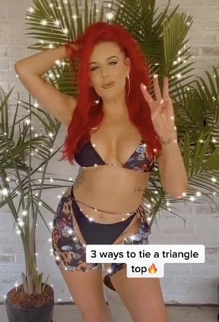 1. Beautiful Justina Valentine Shows Cleavage in Sexy Bikini