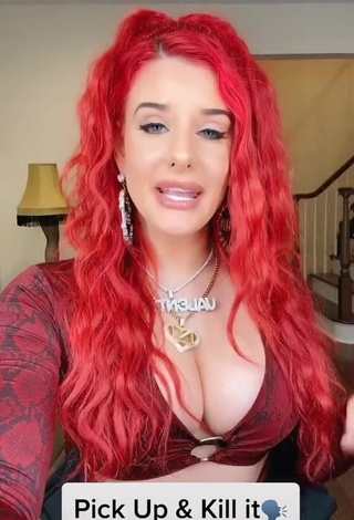 1. Irresistible Justina Valentine Shows Cleavage in Crop Top