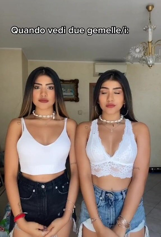 1. Erotic Melissa & Cassandra Tejada Shows Cleavage in Crop Top