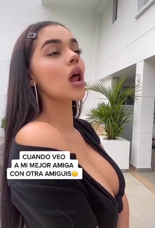 Hot Nathalia Segura Mena Shows Cleavage