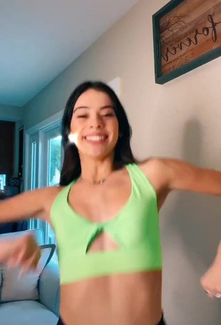 Sweetie Lauren Kettering in Green Crop Top