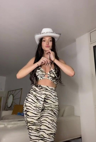 1. Captivating Lea Elui Ginet in Zebra Crop Top