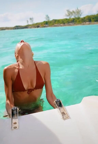 1. Erotic Lexi Rivera in Red Bikini on a Boat