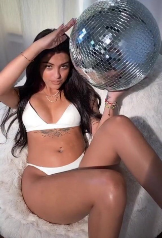 1. Attractive Malu Trevejo in White Bikini