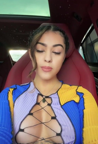 Hot Malu Trevejo Shows Cleavage in Crop Top