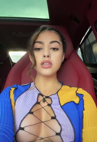 3. Hot Malu Trevejo Shows Cleavage in Crop Top